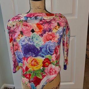 Flower floral bodysuit